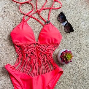 Summer time swimsuit, size L orange